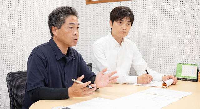 中正司法書士事務所と尾縄土地家屋調査士事務所の連携打ち合わせ